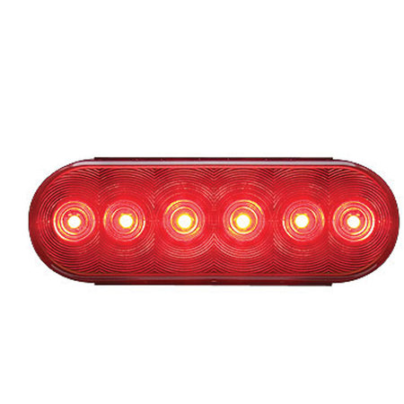 OPTRONICS Optronics TLL12RK Waterproof STL12 Series Fleet Count 6 in. Oval Sealed LED Stop/Turn/Tail Light Kit TLL12RK